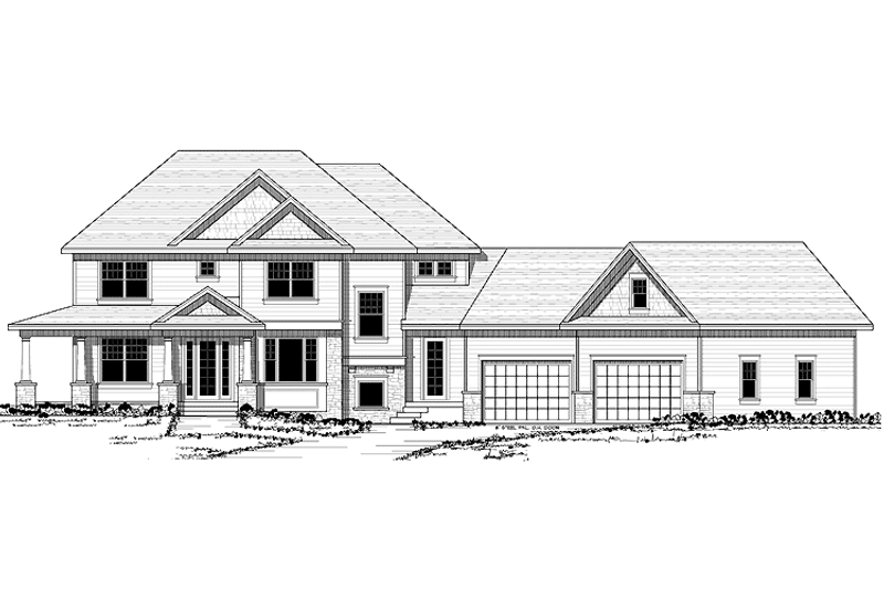 Home Plan - Exterior - Front Elevation 3 for Traditional House Plan #51-655 - 3 bed, 2.5 bath