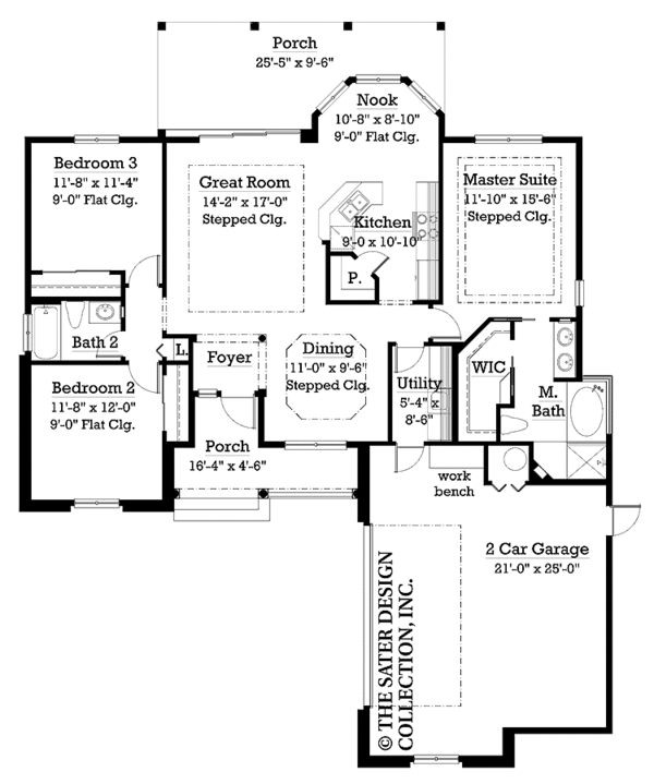 House Plan Design - Country Floor Plan - Main Floor Plan #930-235