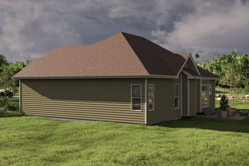 Home Plan - Exterior - Other Elevation 2 for Traditional House Plan #455-82 - 3 bed, 2 bath