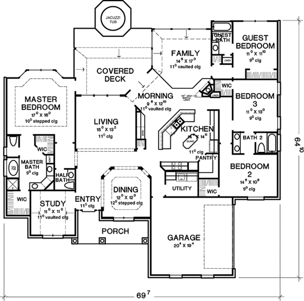House Design - Country Floor Plan - Main Floor Plan #472-347