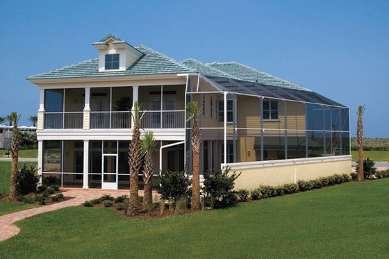 Exterior - Rear Elevation 1 for Country House Plan #929-897 - 4 bed, 5 bath