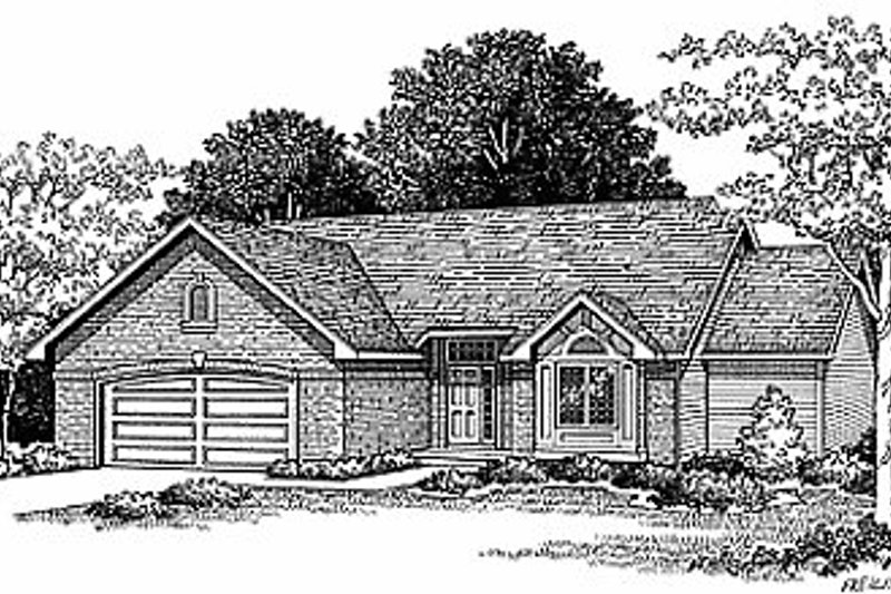 House Plan Design - Traditional Exterior - Front Elevation Plan #70-157