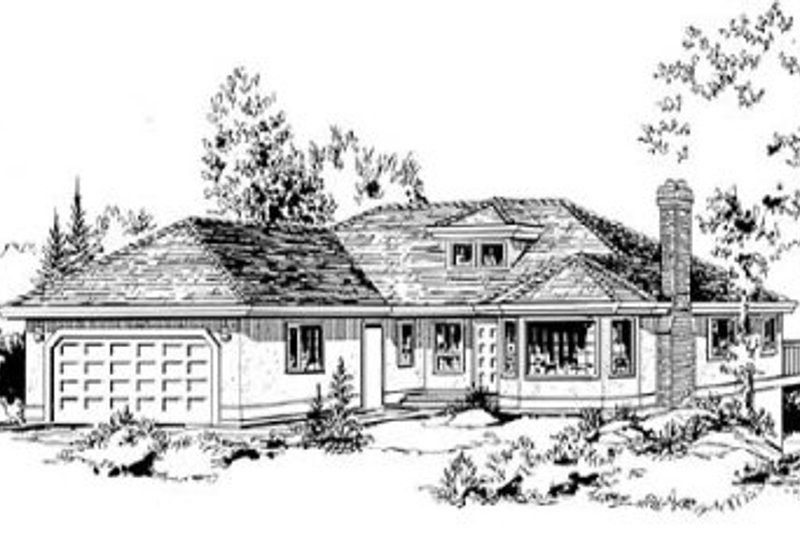 Architectural House Design - Traditional Exterior - Front Elevation Plan #18-9023