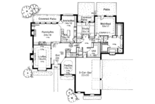 Dream House Plan - Country Floor Plan - Main Floor Plan #310-1044