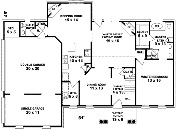 European Floor Plan - Main Floor Plan #81-727