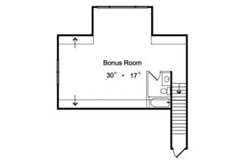 Home Plan - Floor Plan - Upper Floor for European House Plan #417-379 - 4 bed, 3 bath
