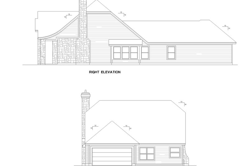 Home Plan - Exterior - Front Elevation 4 for European House Plan #472-404 - 3 bed, 2 bath