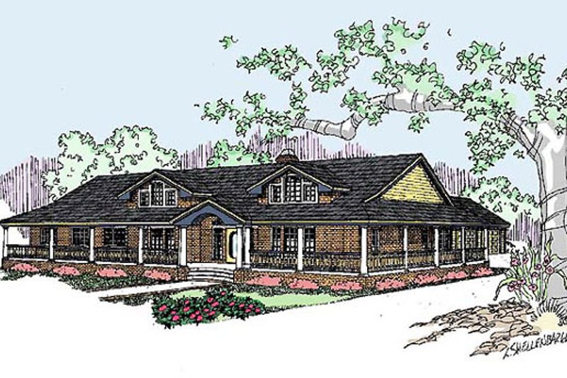 Dream House Plan - Ranch Exterior - Front Elevation Plan #60-292