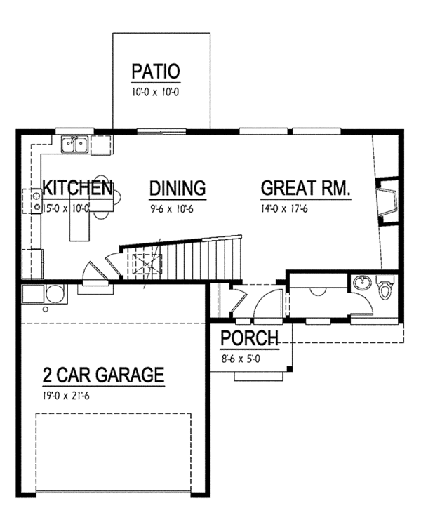 Home Plan - Contemporary Floor Plan - Main Floor Plan #569-11
