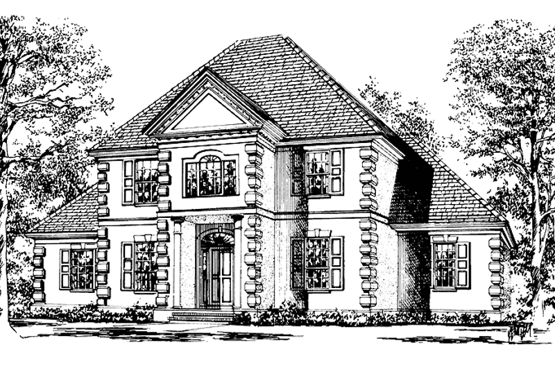 Dream House Plan - Classical Exterior - Front Elevation Plan #37-230
