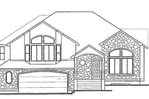 Dream House Plan - Contemporary Exterior - Front Elevation Plan #308-256