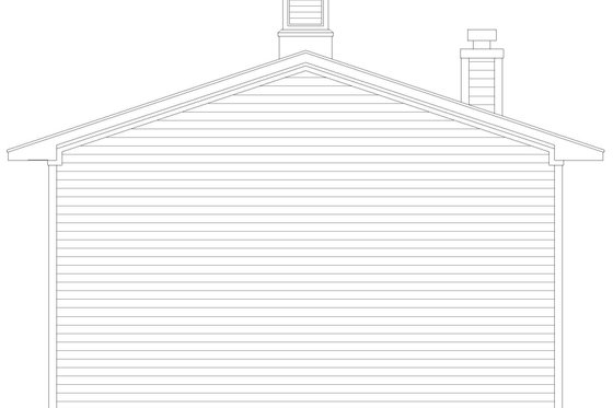 Exterior - Rear Elevation for Traditional House Plan #932-762 - 4 bed, 2.5 bath