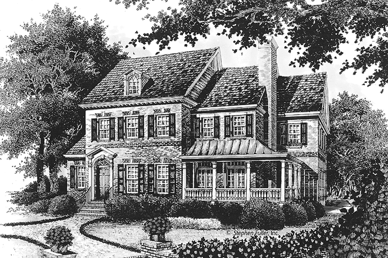 Dream House Plan - Country Exterior - Front Elevation Plan #429-423