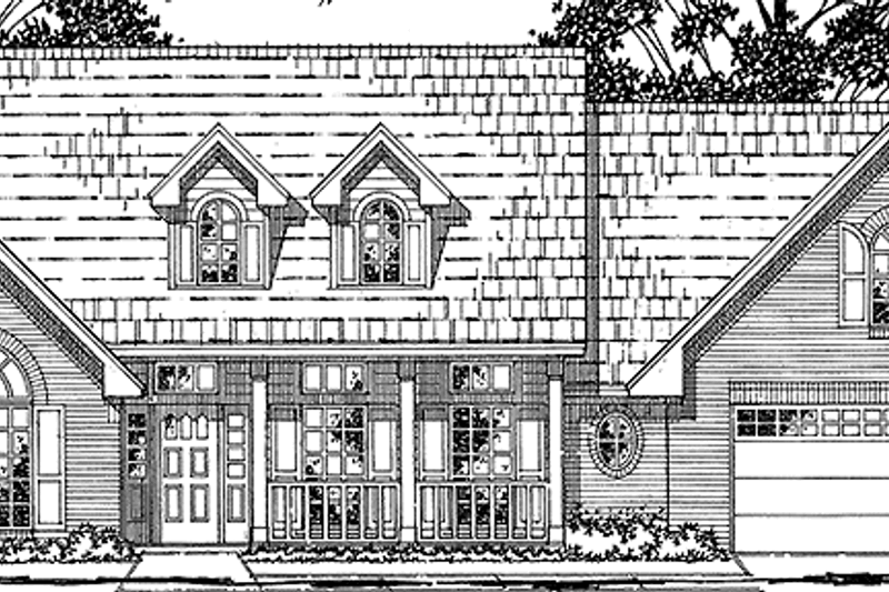 House Plan Design - Country Exterior - Front Elevation Plan #42-566