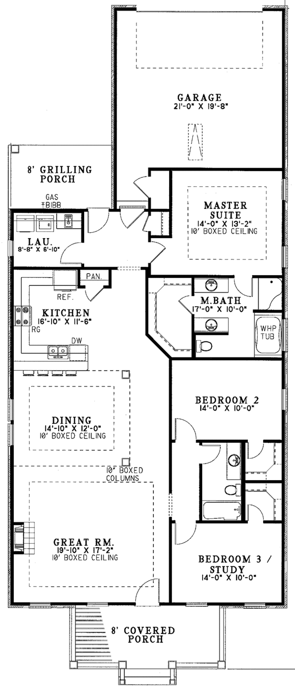 Home Plan - Classical Floor Plan - Main Floor Plan #17-3143