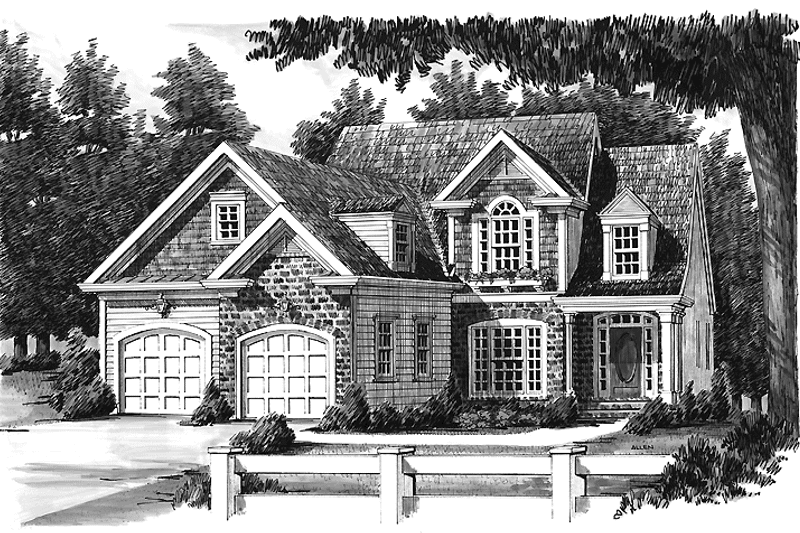 House Blueprint - Exterior - Front Elevation 3 for Country House Plan #927-824 - 4 bed, 3 bath