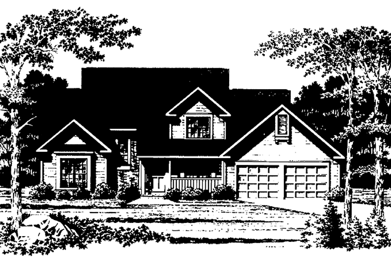 Home Plan - Country Exterior - Front Elevation Plan #328-246