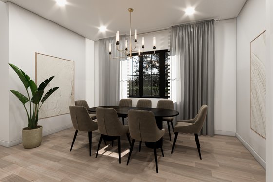 Interior - Dining Room for Farmhouse House Plan #1112-10 - 5 bed, 4 bath