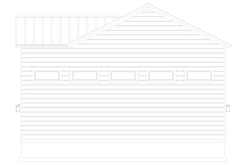 House Blueprint - Exterior - Other Elevation 1 for Barndominium House Plan #1060-483 - 1 bed, 2 bath