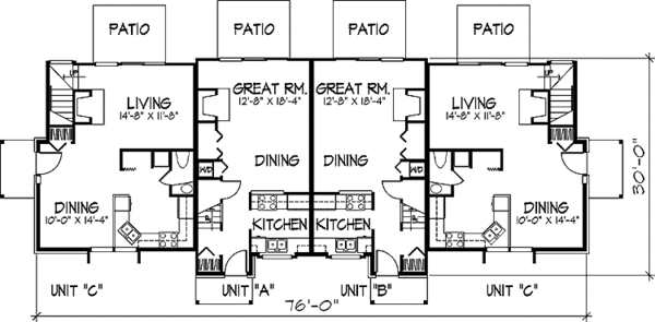 Home Plan - Prairie Floor Plan - Main Floor Plan #320-1151
