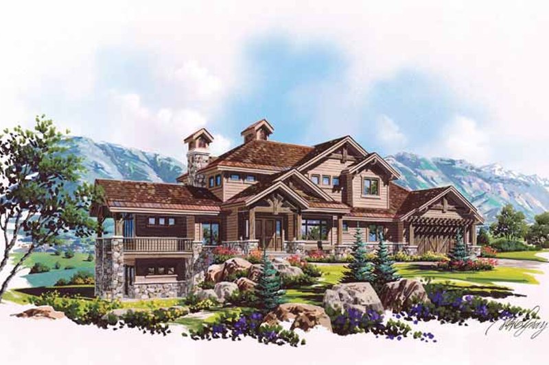Architectural House Design - Craftsman Exterior - Front Elevation Plan #945-70