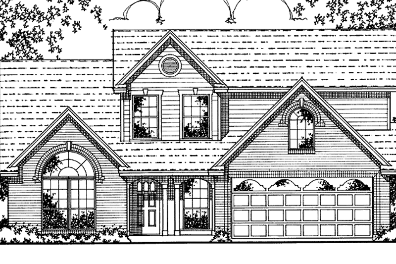 House Blueprint - Country Exterior - Front Elevation Plan #42-628