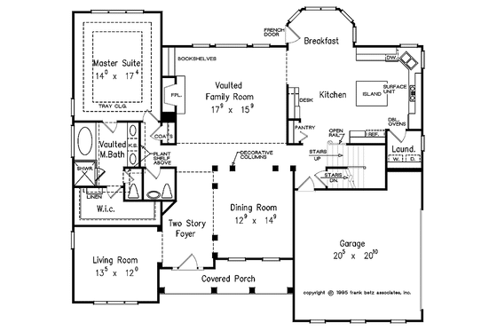 Floor Plan - Main Floor for Traditional House Plan #927-126 - 4 bed, 2.5 bath
