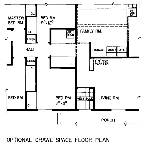 Architectural House Design - Ranch Floor Plan - Other Floor Plan #72-739