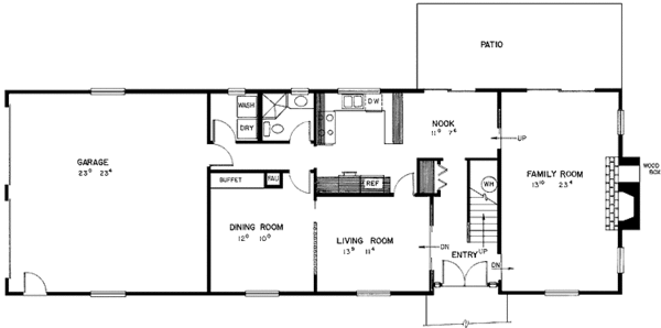 House Design - Country Floor Plan - Main Floor Plan #60-902