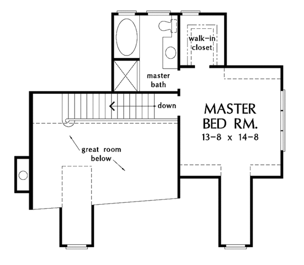 Dream House Plan - Country Floor Plan - Upper Floor Plan #929-396