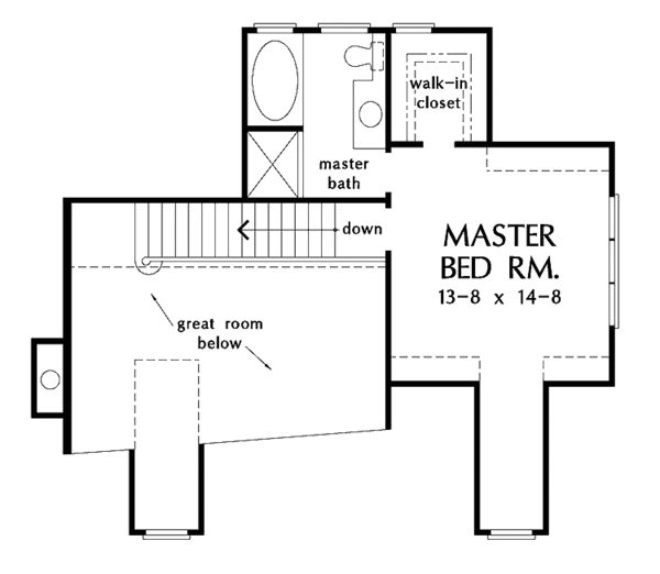 House Design - Country Floor Plan - Upper Floor Plan #929-396