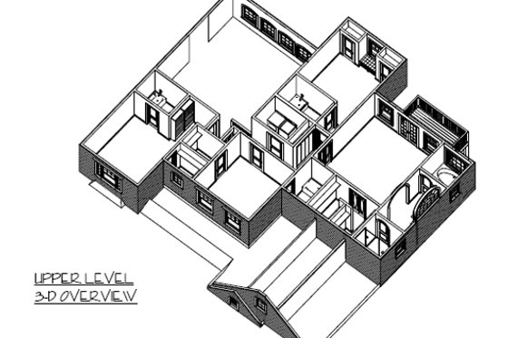Exterior - Other Elevation 4 for Country House Plan #56-544 - 5 bed, 5 bath