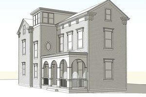 Colonial Exterior - Front Elevation Plan #477-2