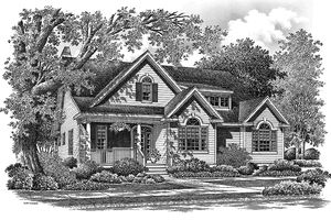 Exterior - Front Elevation 3 for Country House Plan #929-765 - 3 bed, 2.5 bath