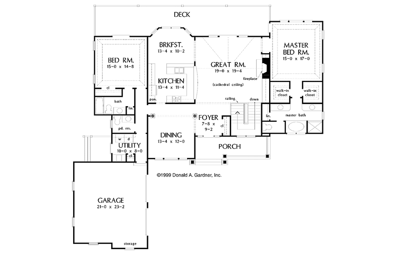 Dream House Plan - Floor Plan - Main Floor for Craftsman House Plan #929-431 - 3 bed, 3.5 bath