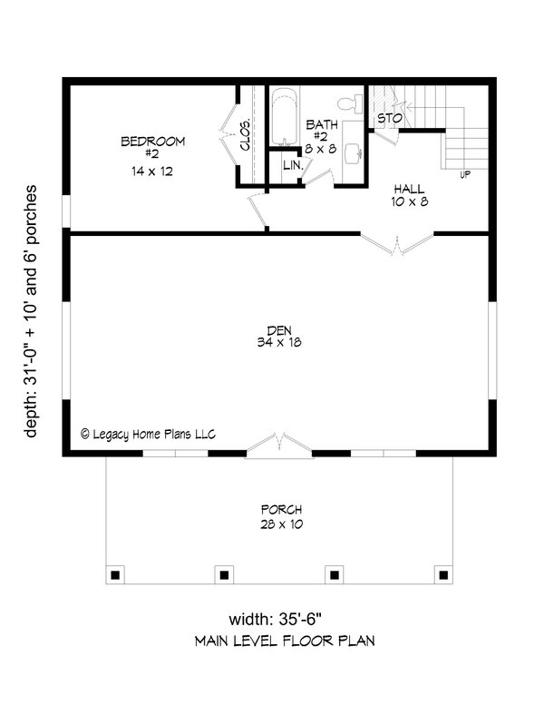 Modern Floor Plan - Main Floor Plan #932-739