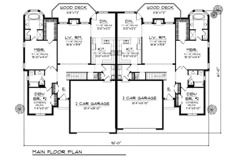 Traditional Style House Plan - 4 Beds 3 Baths 5922 Sq/Ft Plan #70-750 ...