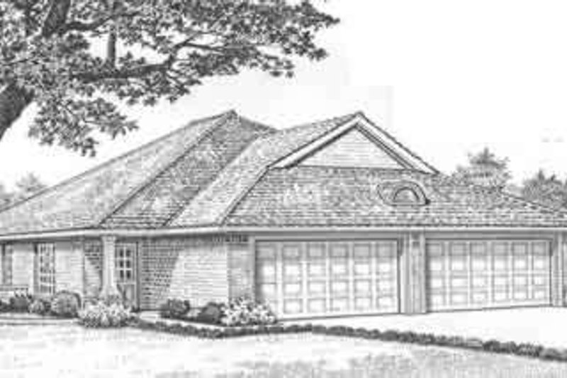Traditional Style House Plan - 2 Beds 2 Baths 2298 Sq/Ft Plan #310-437