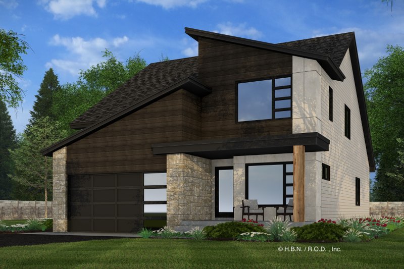 Home Plan - Modern Exterior - Front Elevation Plan #51-1345