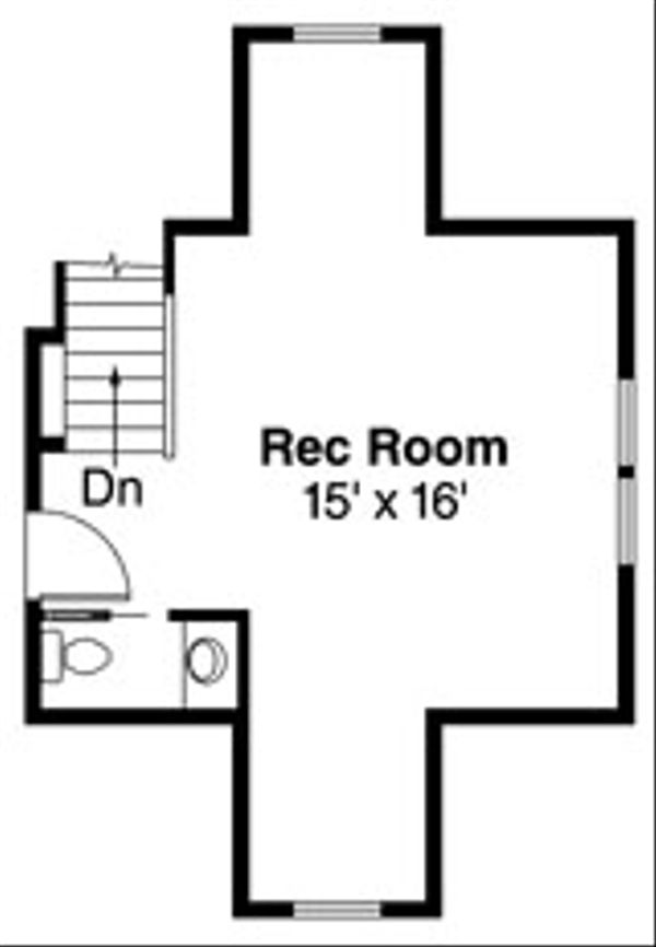 Craftsman Floor Plan - Upper Floor Plan #124-453