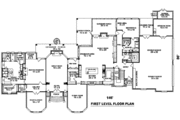 European Style House Plan - 4 Beds 4 Baths 8194 Sq/Ft Plan #81-1361 