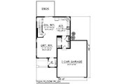 Modern Style House Plan - 3 Beds 2.5 Baths 1601 Sq/Ft Plan #70-1456 