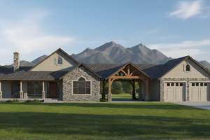 Home Plan - Exterior - Front Elevation for Craftsman House Plan #112-321 - 3 bed, 3 bath