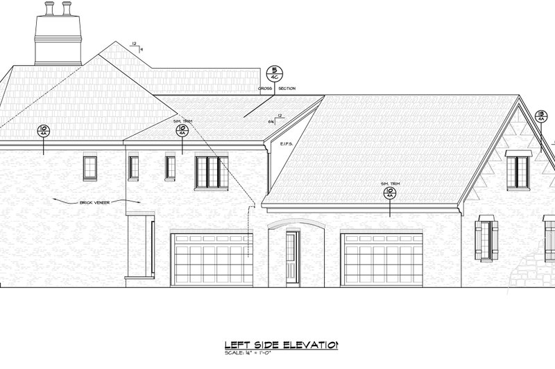 Architectural House Design - Exterior - Other Elevation for European House Plan #20-2379 - 5 bed, 7 bath