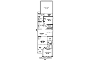 Floor Plan - Main Floor for Traditional House Plan #81-13709 - 2 bed, 2 bath