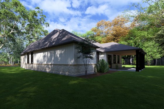 Exterior - Other Elevation 1 for Traditional House Plan #1111-27 - 4 bed, 3 bath