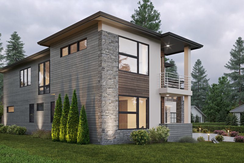 Architectural House Design - Exterior - Other Elevation 1 for Contemporary House Plan #1066-236 - 4 bed, 3.5 bath