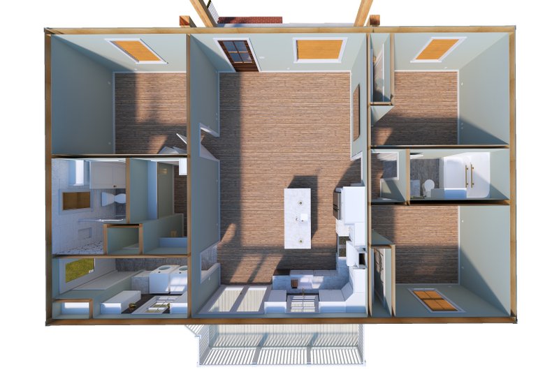 House Design - Floor Plan - Other Floor for Farmhouse House Plan #44-321 - 3 bed, 2 bath