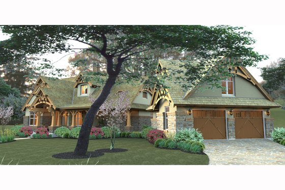 Exterior - Other Elevation 5 for Craftsman House Plan #120-174 - 3 bed, 2 bath