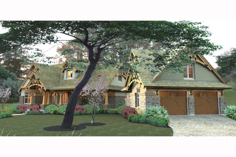 Architectural House Design - Exterior - Other Elevation 5 for Craftsman House Plan #120-174 - 3 bed, 2 bath